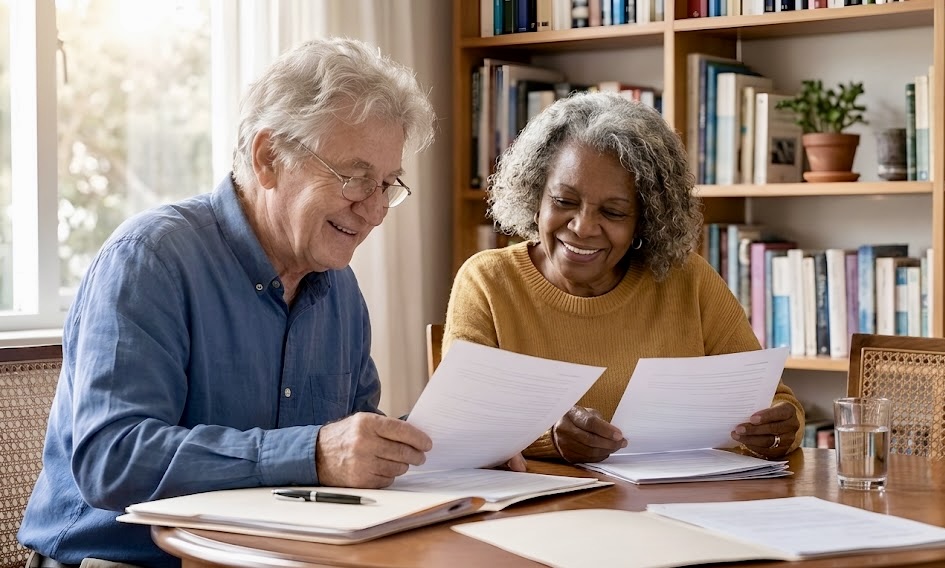 Two people meeting one-on-one during a Do More, Feel Better session